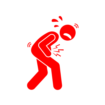 Abdominal pain icon